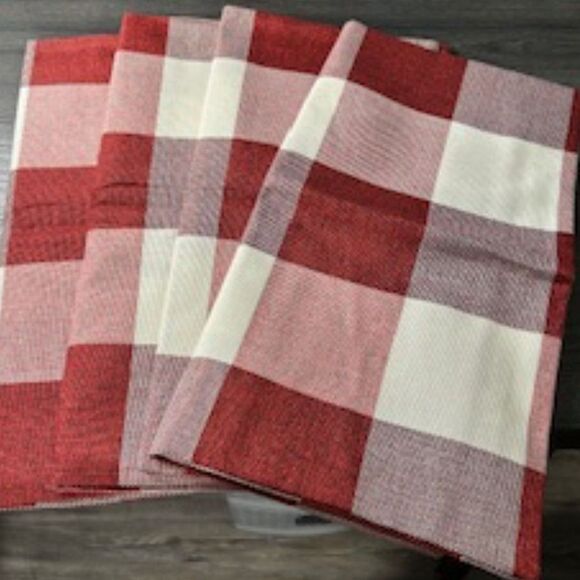 NWT Fixwal Set of 4 Farmhouse Buffalo Plaid Pillow Covers - Picture 5 of 5